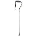The Nova Bariatric Cane with Offset Handle is a lightweight and adjustable cane that is offered in black only. This cane has an adjustable height from 30" to 39" inches.The synthetic rubber grip and strap ensure that your hand will not slip on this cane. This is the Black