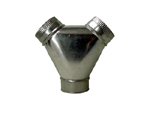 Ducting Y Adapter 6 in to 4 in to 4 in