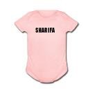 SHARIFA - Name Series - White, Blue or Pink Onesie / Baby T-shirt