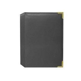 Pioneer Mini Oxford Bound Photo Album, Solid Color Sewn Leatherette Covers with Brass Accent Corners, Holds 24 4x6 Photos, 1 Per Page, Color: Gray.