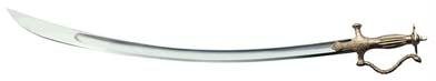 Cold Steel Talwar Sword, Gold/Silver