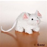 Lil'Kinz Mini Plush Stuffed Animal White Mouse