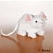 Lil'Kinz Mini Plush Stuffed Animal White Mouse