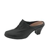 Clark's Ladies 'Torte' Black Leather Mule by Clark's of England