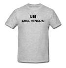 USS CARL VINSON - Military Gear - Heather Grey or White T-shirt