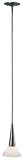 Kenroy Home Accolade One-Light Mini Pendant, Brushed Steel with Off-White Shade #90422BS