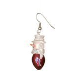 Buffalo Bills Set of 1" Snowman Baseball Earrings - NFL Football