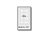 Avery Diskette 3.5inch Face Only Label 10-label sheets 70x52mm [25 Sheets] Ref J8666-25