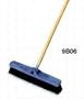 18" Push Broom, Tampico Floor Brush, Fine/Medium Sweep, 2-5/8" Trim, Black