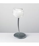Eurofase Lighting TB-1VIO-34 Viola 1 Light Table Lamp in Crackled Silver with Frost glass