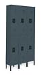 Storelogic 2HFJ8 Unassembled Locker, W 36, D 12, H 78, Gray