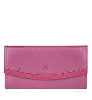 Leather Colour Block Purse