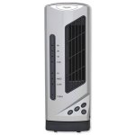 from Fridgemaster Connect-it Mini Tower Fan 3 Speed 90 Oscillation 240 Minute Timer 40W H330mm Ref ES178 Model 181350