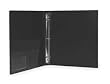 Dakota Designs 2LKC9 View Binder, O-Ring, 1 In, PP, Blk, PK6