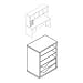 HONLVPM1J Vertical Paper Manager, Henna Cherry, 14-7/8w x 10-7/8d x 19-11/16h