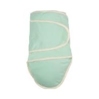 Miracle Blanket - Green with Beige Trim Swaddle Blanket