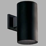 Progress Lighting Aluminum Cylinders Bronze 6,, One-Light Down Wall Bracket - P5641-20