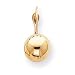 14k Polished 10mm Ball Leverback Earrings