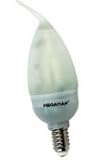 Energy Saving Screw Candle Flame Tip 7W LightBulb - fluorescent 15,000hrs life