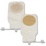 Pouchkins Pediatric One-Piece Urostomy 8 1/2" Pouch with Cut-to-Fit SoftFlex Skin Barrier - Fits up to 1 1/2" Stoma - Transparent - Box