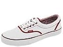 Vans Era | Shoes (Minicheck Lining) True White/Deep Red