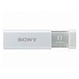 SONY ノックスライド式 USBメモリー ポケットビット スノーホワイト 8GB キャップレス USM8GL-W