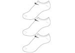 Nike Socken 3er NoShow Value wei� SX2554-101 Nike Socken No Show Value 3er Pack wei�/schwarz Farbe: wei�/schwarz - 