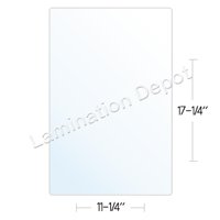 5 mil 11-1/4 x 17-1/4 hot Laminating Pouches 100/box Mini-Menu Size Glossy thermal laminator pockets