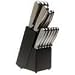 GINSU 04825 14-piece Traditional Stainless Cutlery Set with Block