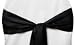 Wholesale wedding Standard Black Satin Sash