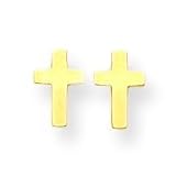 14k Cross Earrings