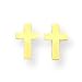 Toys : 14k Cross Earrings