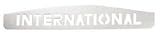 Mud Flap Chrome Bottom Plate Pair International Cutout