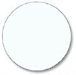 Single Circular Blank Mouse Pad - White