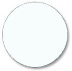 Single Circular Blank Mouse Pad - White