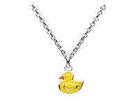 Cheap Girls Jewelry Kids Jewelry - Sterling Silver Yellow Enameled Duck Necklace (12-14 in) For Sale Cheap Girls Jewelry Kids Jewelry - Sterling Silver Yellow Enameled Duck Necklace (12-14 in) For Sale