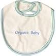 Under The Nile Organic Baby Bib, Aqua Stripe