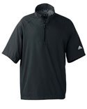 Adidas Men's ClimaProof Short Sleeve Wind Shirt - Black/Sterling