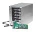 Habey USA 5 Bay eSATA RAID Hard Drive Storage Array W/ Port Multiplier Technology & PCI-X Controller