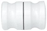 CRL White Euro Style Back-to-Back Style Shower Door Knobs by CR Laurence