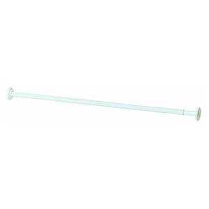 Zenith Decorative Screw Mount Shower Rod, White, 72 Inches Zenith Decorative Screw Mount Shower Rod, White, 72 Inches