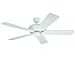  : Monte Carlo 5DS52TW Designer Supreme Fan - Textured White Builder Ceiling Fan 52