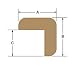 Teak L Corner Molding SAH-TCR2 Corner small L 7/8 x 7/8 inches x 6 ft long