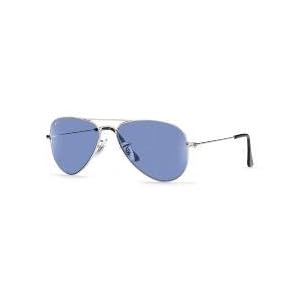 Ray Ban Sunglasses RB3044 Aviator Small Metal W3177 Silver Blue, 52mm