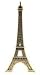 Miniature Eiffel Tower with Paris and France Inscriptions 4.35"