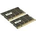 Crucial CT2KIT25664AC800 4GB PC2-6400 2GBx2 200-Pin CL6 1.8V Unbuffered NON-ECC DDR2-800 SODIMM Kit