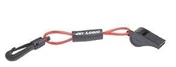 Kwik Tek W-2 Safety Whistle With Lanyard - Red And Black