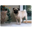 Pug on the Porch Pet Placemat Feeding Mat