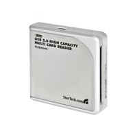 StarTech.com USB 2.0 High Capacity Multi Card Reader - Card reader ( CF I, CF II, Memory Stick, MS PRO, Microdrive, MMC, SD, SM, MS Duo, MS PRO Duo, miniSD, RS-MMC, SDHC ) - Hi-Speed USB