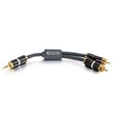 Cables To Go 29739 6in Sonicwave 3 5mm Male to 2 RCA Male Y Cable